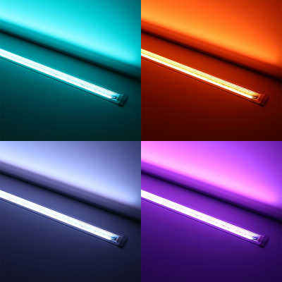 COB RGB LED Einbauleuchte linear "Inside" | klar | 840x COB RGB LEDs - 690 Lumen - 15,8 Watt je Meter | 180° 24V DC |