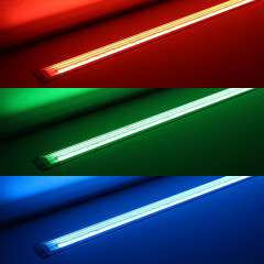 COB LED Einbauleuchte RGB Wet-Line IP54 wasserdicht – klar – 840x COB RGB LEDs – 690 Lumen – 15,8 W je Meter – 180° 24V DC