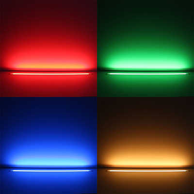 COB LED Einbauleuchte RGB "Wet-Line IP54" wasserdicht | klar | 840x COB RGB LEDs - 690 Lumen - 15,8 Watt je Meter | 180° 24V DC |