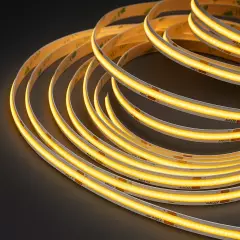 LED Streifen Komplett SET mit Trafo & Fernbedienung | COB warmweiß 24V | nach Maß bis 20m