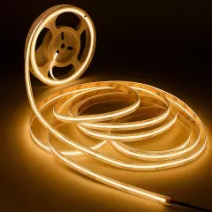 LED Streifen Komplett SET mit Trafo & Fernbedienung | COB warmweiß 24V | nach Maß bis 20m