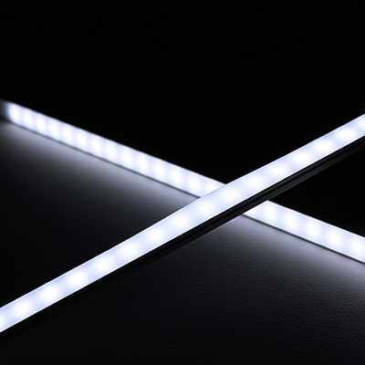 230V LED Leiste flach & dimmbar | 120x 2835 LEDs - 16 Watt - 1840 Lumen je Meter | diffus | tageslichtweiß 6300K 120° IP54 |