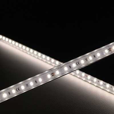 230V LED Lichtleiste dimmbar | 120x 2835 LEDs - 16 Watt - 1840 Lumen je Meter | klar | neutralweiß 4100K 120° IP54 |