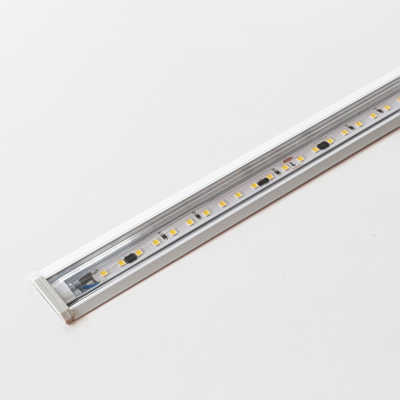 230V Einbau LED Leiste flach & dimmbar | 120x 2835 LEDs - 16 Watt - 1840 Lumen je Meter | klar | tageslichtweiß 6300K 120° IP54 |