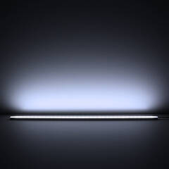 230V LED Leiste flach & dimmbar | diffus | tageslichtweiß 6300K 120° | Fertigung in Wunschlänge 123cm | 144x 2835 LEDs | 2208 Lumen | 19 Watt |