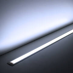 230V Einbau LED Leiste flach & dimmbar | diffus | tageslichtweiß 6300K 120° | Fertigung in Wunschlänge 93cm | 108x 2835 LEDs | 1656 Lumen | 14 Watt |