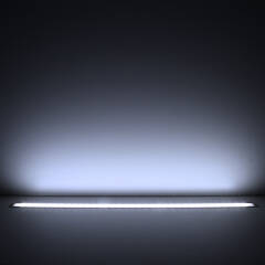 230V Einbau LED Leiste flach & dimmbar | diffus | tageslichtweiß 6300K 120° | Fertigung in Wunschlänge 163cm | 192x 2835 LEDs | 2944 Lumen | 26 Watt |