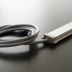 230V Einbau LED Leiste flach & dimmbar | diffus | tageslichtweiß 6300K 120° | Fertigung in Wunschlänge 193cm | 228x 2835 LEDs | 3496 Lumen | 30 Watt |