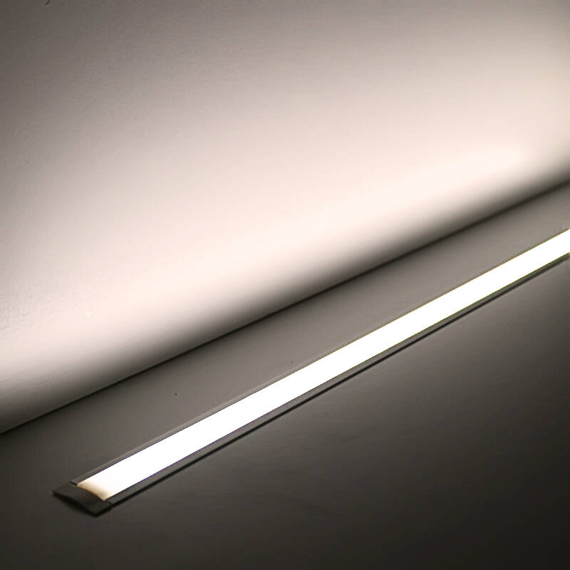 230V LED Einbauleuchte flach dimmbar | diffus | neutralweiß 4100K 120° | Fertigung in Wunschlänge 23cm | 24x 2835 LEDs | 368 Lumen | 3 Watt |