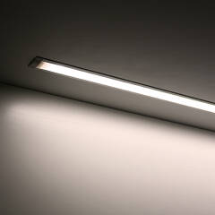 230V LED Einbauleuchte flach dimmbar | diffus | neutralweiß 4100K 120° | Fertigung in Wunschlänge 123cm | 144x 2835 LEDs | 2208 Lumen | 19 Watt |