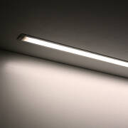 230V LED Einbauleuchte flach dimmbar | diffus | neutralweiß 4100K 120° | Fertigung in Wunschlänge 123cm | 144x 2835 LEDs | 2208 Lumen | 19 Watt |
