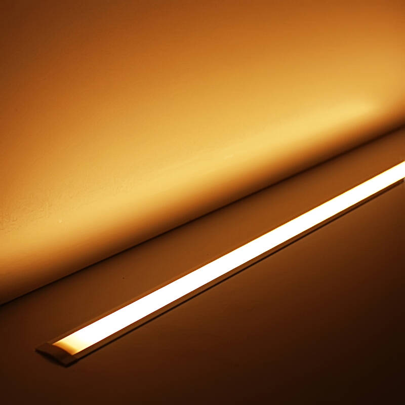LED Einbau Leiste 230V warmweiß dimmbar | diffus | 2700K 120° | Fertigung in Wunschlänge 43cm | 48x 2835 LEDs | 672 Lumen | 6 Watt |