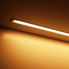 LED Einbau Leiste 230V warmweiß dimmbar | diffus | 2700K 120° | Fertigung in Wunschlänge 103cm | 120x 2835 LEDs | 1680 Lumen | 16 Watt |
