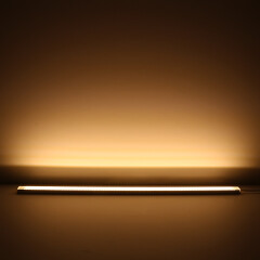 LED-Leiste Slim-Line max transparent mit 24V High-Performance LED-Streifen 240 × 2835 LEDs 19 W/m 2878 lm/m – warmweiß 2700 K