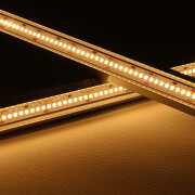 High Performance LED-Streifen 24V im Eckprofil Corner transparent – 240 × 2835 LEDs 19 W/m 2878 lm/m – warmweiß 2700 K