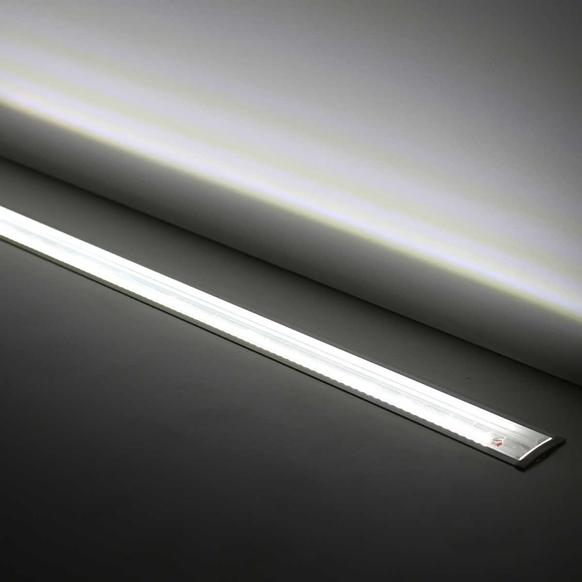 Einbau LED Lichtleiste "Inside max" transparent | mit 24V High-Performance LED-Streifen 240x 2835 LEDs 20W/m 3164 lm/m | tageslichtweiß 6200K |