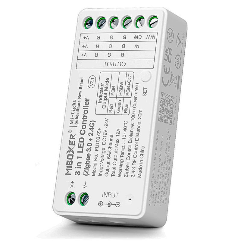 MiBoxer Smart-Home 5-Kanal RGB&CCT-Controller für RGB&CCT LEDs – ( ZigBee 3.0 )