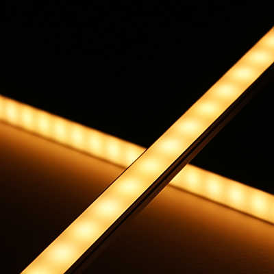 230V LED Leiste warmweiß für Innen | 120x 2835 LEDs - 16 Watt - 1680 Lumen je Meter | dimmbar diffus | 2700K 120° IP20 |