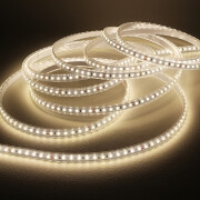 wasserdichter (IP65) 230V LED-Streifen – 120 × 2835 LEDs 16,3 W 1840 lm /m – neutralweiß 4100 K 120° CRI83