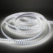 wasserdichter (IP65) 230V LED-Streifen | tageslichtweiß 6300K 120° CRI85 | Maßanfertigung in Länge 20m | 2400x 2835 LEDs | 36800 Lumen | 326 Watt |