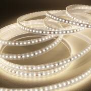 wasserdichter (IP65) 230V LED-Streifen | neutralweiß 4100K 120° CRI83 | Maßanfertigung in Länge 21,3m | 2556x 2835 LEDs | 39192 Lumen | 347 Watt |