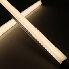 230V LED-Lichtleiste "Edgy-Line" dimmbar IP65 | neutralweiß 4100K diffus | 120° CRI83 | Maßanfertigung in Länge 22cm | 24x 2835 LEDs | 368 Lumen | 3 Watt |