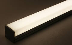 230V LED-Lichtleiste "Edgy-Line" dimmbar IP65 | neutralweiß 4100K diffus | 120° CRI83 | Maßanfertigung in Länge 22cm | 24x 2835 LEDs | 368 Lumen | 3 Watt |