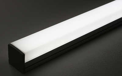 LED-Lichtleiste "Edgy-Line" diffus mit 24V High-Performance LED-Streifen 240x 2835 LEDs 20W/m 3164 lm/m | tageslichtweiß 6200K |