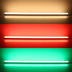 RGBWW LED-Lichtleiste Edgy-Line – diffus – 60 × 4in1 5050 LEDs RGB Farbwechsel & warmweiß dimmbar – 15 W/m – 120° 24V DC