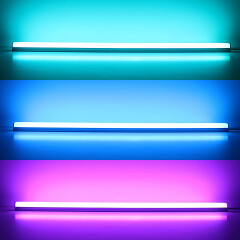 RGBWW LED-Lichtleiste Edgy-Line – diffus – 60 × 4in1 5050 LEDs RGB Farbwechsel & warmweiß dimmbar – 15 W/m – 120° 24V DC