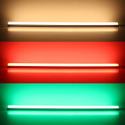 RGBWW LED-Lichtleiste Edgy-Line – diffus – 60 × 4in1 5050 LEDs RGB Farbwechsel & warmweiß dimmbar – 15 W/m – 120° 24V DC