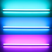 RGBWW LED-Lichtleiste Edgy-Line – diffus – 60 × 4in1 5050 LEDs RGB Farbwechsel & warmweiß dimmbar – 15 W/m – 120° 24V DC