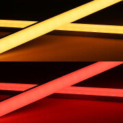 RGBWW LED-Lichtleiste Edgy-Line – diffus – 60 × 4in1 5050 LEDs RGB Farbwechsel & warmweiß dimmbar – 15 W/m – 120° 24V DC