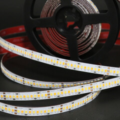 High CRI CCT LED-Streifen – 240 LEDs 2 × 17Watt je Meter – einstellbare Farbtemperatur 2700 K-6500 K – CRI 95+ 24V DC 120°