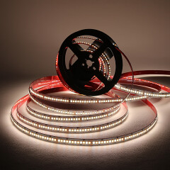 High CRI CCT LED-Streifen – 240 LEDs 2 × 17Watt je Meter – einstellbare Farbtemperatur 2700 K-6500 K – CRI 95+ 24V DC 120°