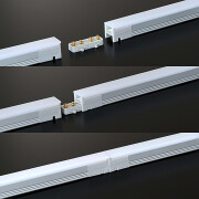 50cm KLICK LED-Leisten Modul – warmweiß diffus 6 W 480 lm DC24V CRI Ra>90 120°