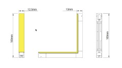 KLICK LED Modul 90° Winkel – nach innen strahlend – tageslichtweiß 3 W 150 lm DC24V CRI Ra>90 120°