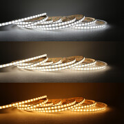 CCT COB PLUS LED-STREIFEN DIFFUS – 5 Meter 75Watt – Farbtemperatur einstellbar – IP65 24V DC CRI 95+
