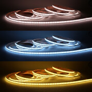 RGB COB PLUS LED-STRIP DIFFUS – 5 Meter 75 W – mehrfarbiger Farbwechsel – IP65 24V DC
