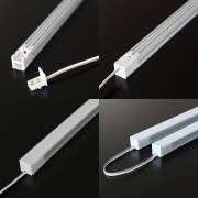 KLICK LED-Leisten SET | warmweiß diffus DC24V CRI Ra>90 120° in Gesamtlänge 50cm | 480 Lumen | 6 Watt |