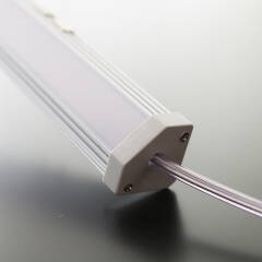 230V LED Unterbauleuchte Küche (Eck-Profil "strong Edge" auf Maß) | Neutralweiß, IP54 dimmbar