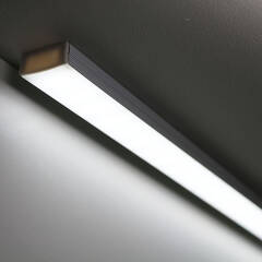 LED-Lichtleiste 230V "Slim-Line max" wasserdicht (IP65) tageslichtweiß 6300K CRI85 | Fertigung in Wunschlänge 23cm | 24x 2835 LEDs | 368 Lumen | 3 Watt |