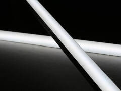 LED-Lichtleiste 230V "Slim-Line max" wasserdicht (IP65) tageslichtweiß 6300K CRI85 | Fertigung in Wunschlänge 23cm | 24x 2835 LEDs | 368 Lumen | 3 Watt |