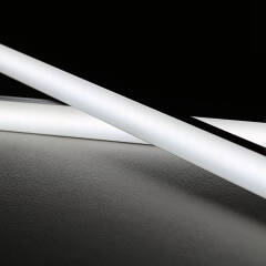 LED-Lichtleiste 230V "Slim-Line max" wasserdicht (IP65) tageslichtweiß 6300K CRI85 | Fertigung in Wunschlänge 23cm | 24x 2835 LEDs | 368 Lumen | 3 Watt |