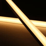 LED-Lichtleiste 230V "Slim-Line max" wasserdicht (IP65) warmweiß 2700K CRI82 | Fertigung in Wunschlänge 23cm | 24x 2835 LEDs | 336 Lumen | 3 Watt |