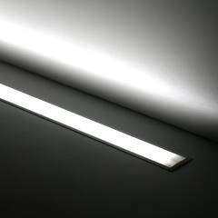 LED-Einbauleuchte 230V "Inside max II" wasserdicht (IP65) tageslichtweiß 6300K CRI85 | Fertigung in Wunschlänge 22cm | 24x 2835 LEDs | 368 Lumen | 3 Watt |