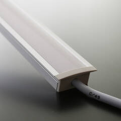 LED-Einbauleuchte 230V "Inside max II" wasserdicht (IP65) tageslichtweiß 6300K CRI85 | Fertigung in Wunschlänge 22cm | 24x 2835 LEDs | 368 Lumen | 3 Watt |