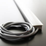 LED-Einbauleuchte 230V "Inside max II" wasserdicht (IP65) tageslichtweiß 6300K CRI85 | Fertigung in Wunschlänge 22cm | 24x 2835 LEDs | 368 Lumen | 3 Watt |