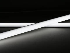 230V LED-Lichtleiste 230V "Moon-Line II" wasserdicht (IP65) tageslichtweiß 6300K CRI85 | Fertigung in Wunschlänge 23cm | 24x 2835 LEDs | 368 Lumen | 3 Watt |