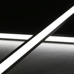230V LED Eck Leiste 230V "strong Edge" wasserdicht (IP54) tageslichtweiß 6300K CRI85 | Fertigung in Wunschlänge 23cm | 24x 2835 LEDs | 368 Lumen | 3 Watt |